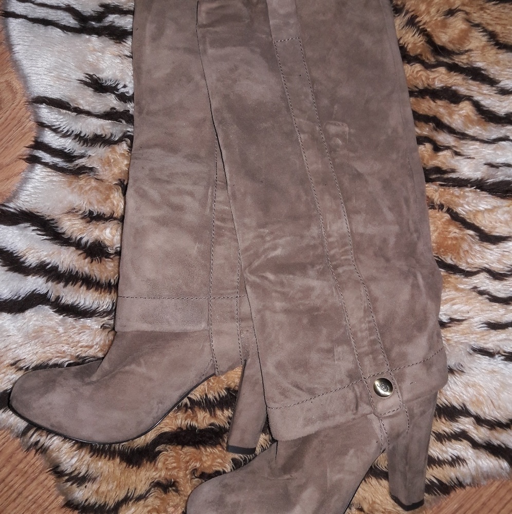**DONATED**Taupe, Tall Boots, 5.5